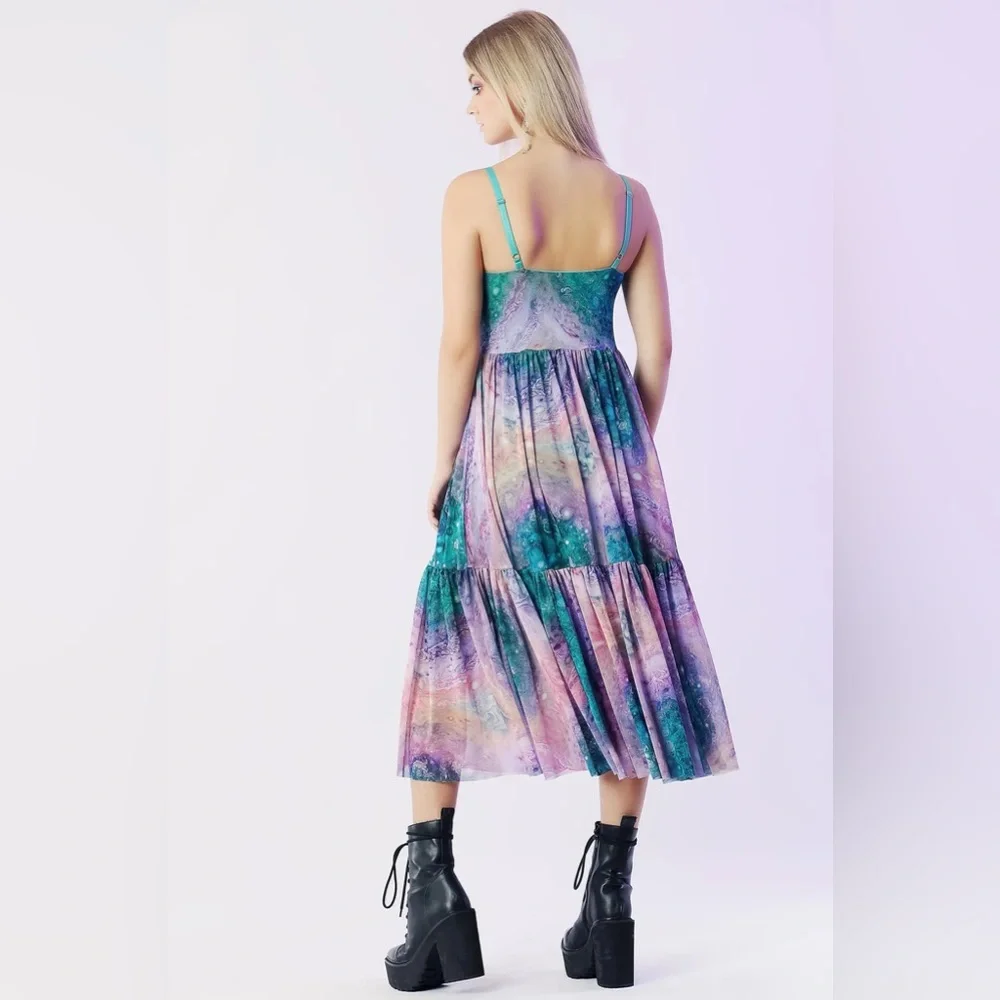 Blackmilk Jupiter Sheer Midaxi Dress ~ LIMITED Size Large - Picture 3 of 12
